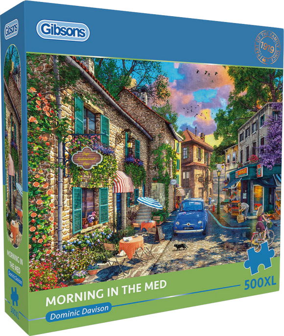 Morning In The Med - Dominic Davison | Gibsons | 500 XL Pieces | Jigsaw Puzzle