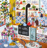 Morning Kitchen - Flora Waycott | Eeboo | 1000 Pieces | Jigsaw Puzzle