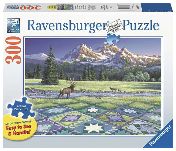 Mountain Quiltscape | Ravensburger | 300 Extra Large Pieces | Jigsaw Puzzle