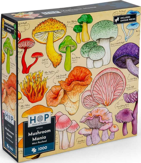 Mushroom Mania - Mirri Rowland | House Of Puzzles | 1000 Pieces | Jigsaw Puzzle