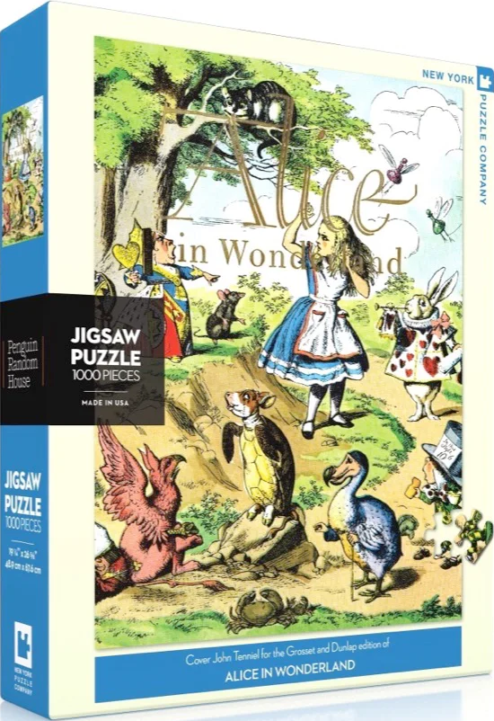NYPC | Alice In Wonderland - Lewis Carroll | New York Puzzle Company | 1000 Pieces | Jigsaw Puzzle