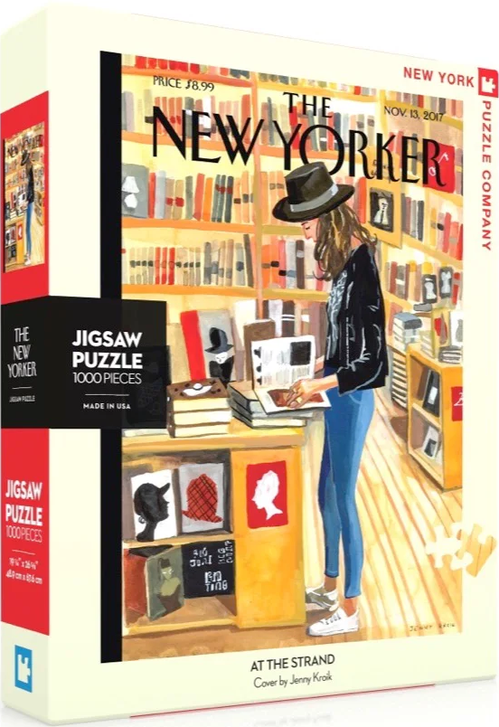 NYPC | At The Strand - Jenny Kroik | New York Puzzle Company | 1000 Pieces | Jigsaw Puzzle