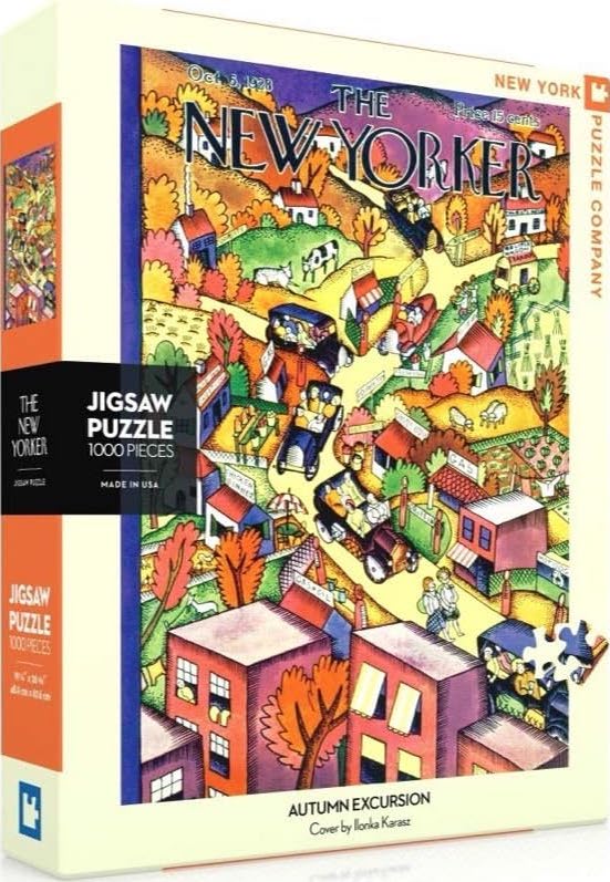 NYPC | Autumn Excursion - Ilonka Karasz | New York Puzzle Company | 1000 Pieces | Jigsaw Puzzle