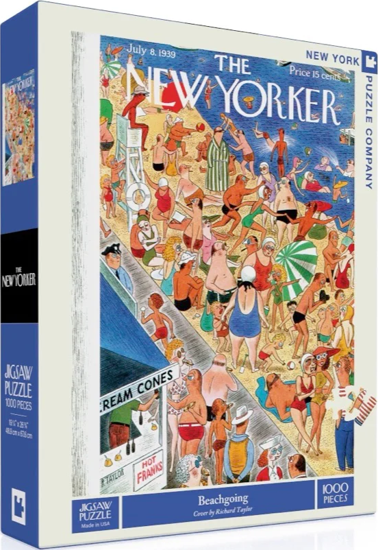 NYPC | Beach Going - Richard Taylor | New York Puzzle Company | 1000 Pieces | Jigsaw Puzzle