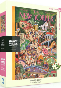 NYPC | Day At The Zoo - Tibor Gergely | New York Puzzle Company | 1000 Pieces | Jigsaw Puzzle