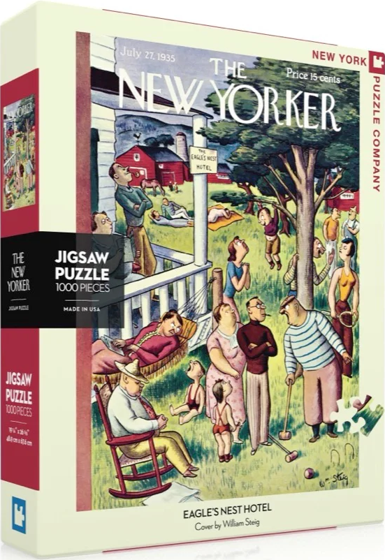 NYPC | Eagle's Nest Hotel - William Steig | New York Puzzle Company | 1000 Pieces | Jigsaw Puzzle