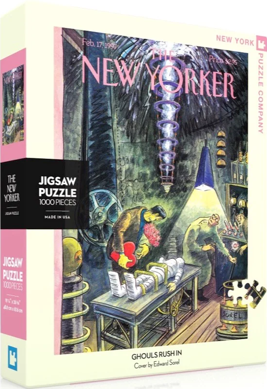 NYPC | Ghouls Rush In - Edward Sorel | New York Puzzle Company | 1000 Pieces | Jigsaw Puzzle