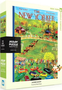 NYPC | Horse Show - Ilonka Karasz | New York Puzzle Company | 1000 Pieces | Jigsaw Puzzle