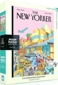 NYPC | JFK International Rocketport - Bruce McCall | New York Puzzle Company | 1000 Pieces | Jigsaw Puzzle