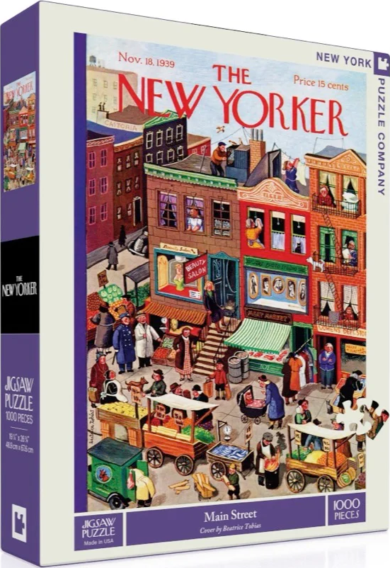 NYPC | Main Street - Beatrice Tobias | New York Puzzle Company | 1000 Pieces | Jigsaw Puzzle