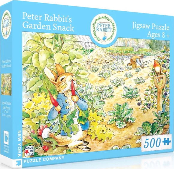 NYPC | Peter Rabbit's Garden Snack - Peter Rabbit | New York Puzzle Company | 500 Pieces | Jigsaw Puzzle