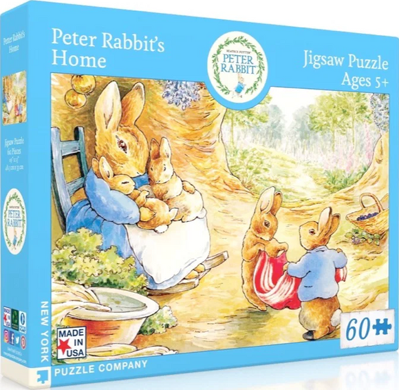 NYPC | Peter Rabbit's Home - Peter Rabbit | New York Puzzle Company | 60 Pieces | Jigsaw Puzzle