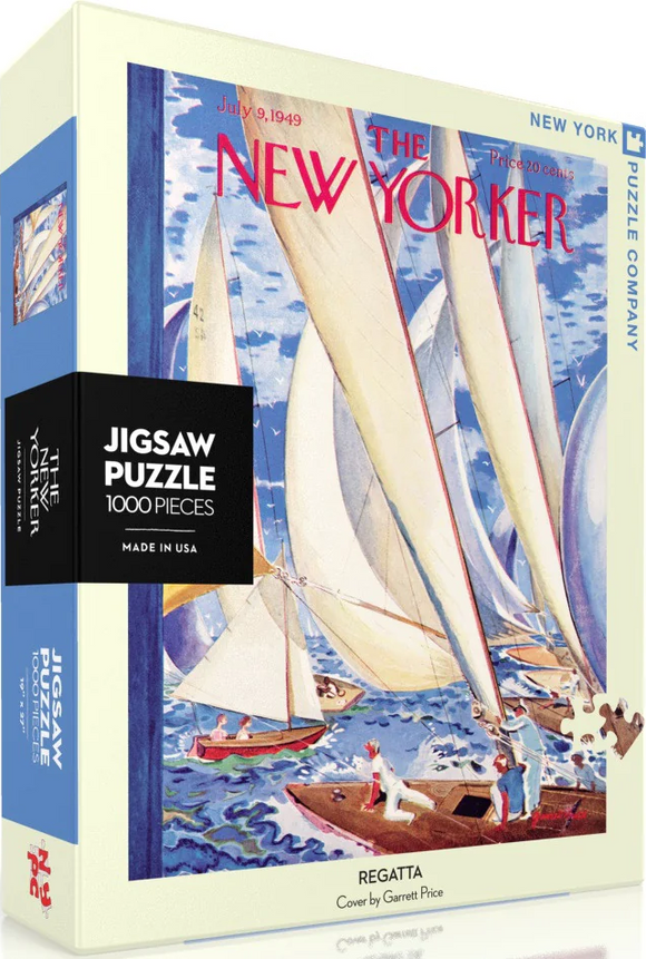 NYPC | Regatta - Garrett Price | New York Puzzle Company | 1000 Pieces | Jigsaw Puzzle
