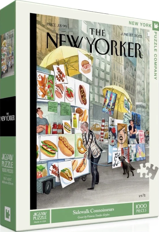 NYPC | Sidewalk Connoisseurs - Victoria Tentler-Krylov | New York Puzzle Company | 1000 Pieces | Jigsaw Puzzle