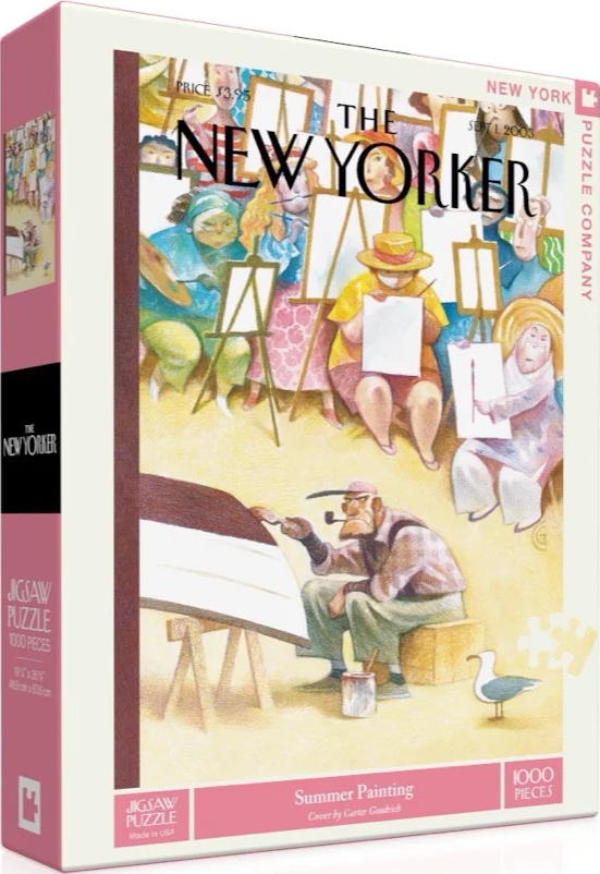 NYPC | Summer Painting - Carter Goodrich | New York Puzzle Company | 1000 Pieces | Jigsaw Puzzle