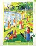 Sunday Afternoon In Central Park - Bob Knox | New York Puzzle Company | 1000 Pieces | Jigsaw Puzzle