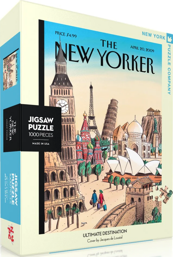 NYPC | Ultimate Destination - Jacques de Loustal | New York Puzzle Company | 1000 Pieces | Jigsaw Puzzle