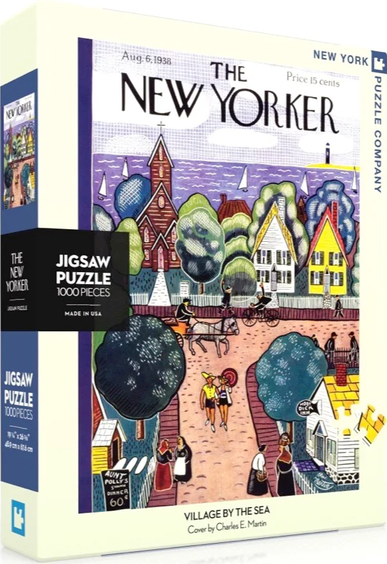 Village By The Sea - Charles E. Martin | New York Puzzle Company | 1000 Pieces | Jigsaw Puzzle