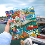 New England Wharf - Uta Krogmann | Eeboo | 1000 Pieces | Jigsaw Puzzle