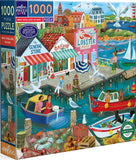 New England Wharf - Uta Krogmann | Eeboo | 1000 Pieces | Jigsaw Puzzle