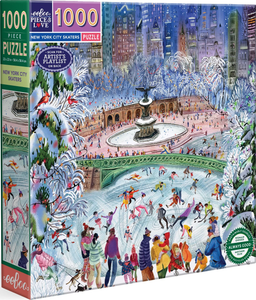 New York City Ice Skaters - Victoria Tentler-Krylov | Eeboo | 1000 Pieces | Jigsaw Puzzle