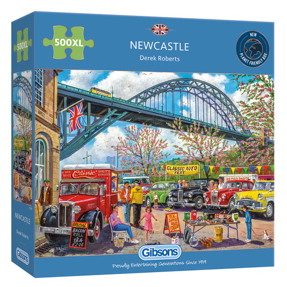 Newcastle - Derek Roberts | Gibsons | 500 XL Pieces | Jigsaw Puzzle