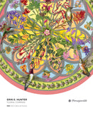 Floral Compass - Erin E. Hunter | Pomegranate | 500 Pieces | Circular Jigsaw Puzzle