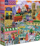 Paris In Autumn - Jennifer Orkin Lewis | Eeboo | 1000 Pieces | Jigsaw Puzzle
