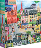 Paris in a Day - Jennifer Orkin Lewis | Eeboo | 1000 Pieces | Jigsaw Puzzle