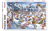 Christmas Skiing - Francois Ruyer | Piatnik | 1000 Pieces | Jigsaw Puzzle