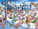 Piatnik | Christmas Skiing - Francois Ruyer | 1000 Pieces | Jigsaw Puzzle