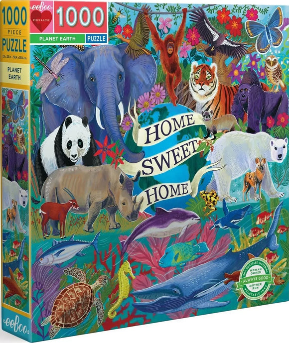 Planet Earth - Cynthia Cliff | Eeboo | 1000 Pieces | Jigsaw Puzzle