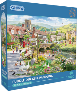 Puddle Ducks & Paddling - Richard Macneil | Gibsons | 1000 Pieces | Jigsaw Puzzle