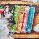 Puss Back In Books - Debbie Cook | Gibsons | 500 XL Pieces | Jigsaw Puzzle