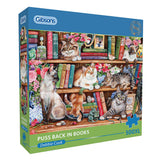 Puss Back In Books - Debbie Cook | Gibsons | 500 XL Pieces | Jigsaw Puzzle