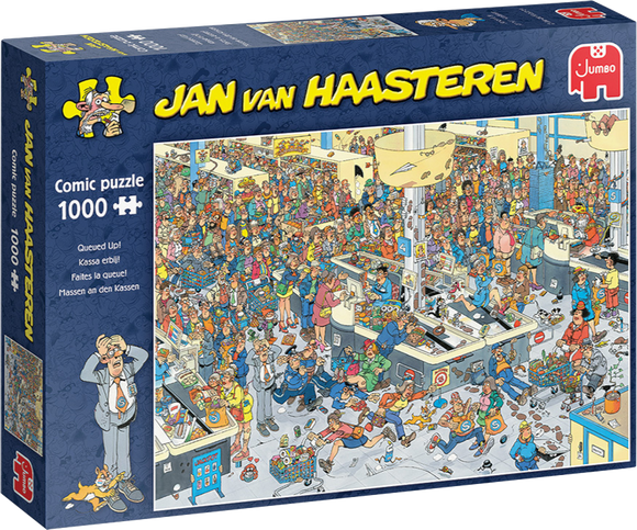 Queued Up - Jan van Haasteren | Jumbo | 1000 Pieces | Jigsaw Puzzle