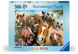 Horsing Around - Selfies | Ravensburger | 500 Pieces | Jigsaw Puzzle