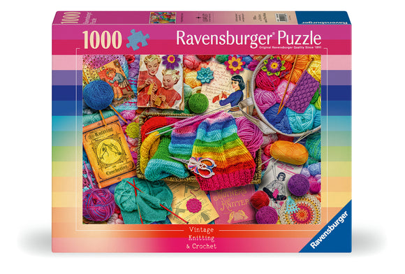 Vintage Knitting And Crochet - Aimee Stewart | Ravensburger | 1000 Pieces | Jigsaw Puzzle