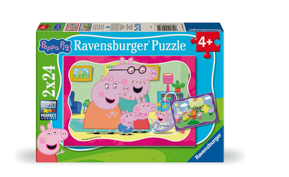 Peppa Pig | Ravensburger | 2 x 24 Pieces | Jigsaw Puzzle