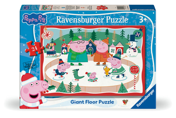 Christmas - Peppa Pig | Ravensburger | 24 Super Sized Pieces | Giant Floor Jigsaw Puzzle