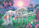 Unicorns In The Moonlight | Star Line | Ravensburger | 100 XXL Pieces | Glow In The Dark Jigsaw Puzzle