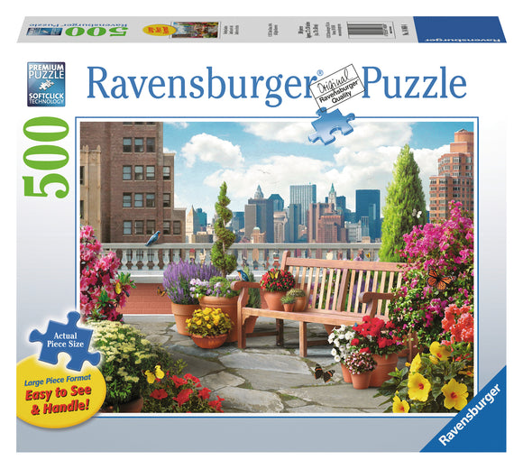 Rooftop Garden | Ravensburger | 500 Extra Large Pieces | Jigsaw Puzzle