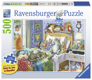 Cat Nap | Ravensburger | 500 Extra Large Pieces | Jigsaw Puzzle
