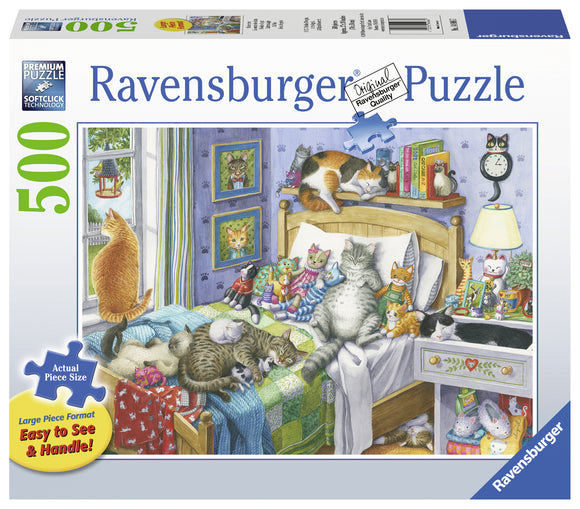 Cat Nap | Ravensburger | 500 Extra Large Pieces | Jigsaw Puzzle