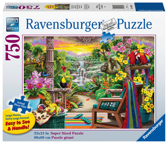 Tropical Retreat | Ravensburger | 750 Extra Large Pieces | Jigsaw Puzzle