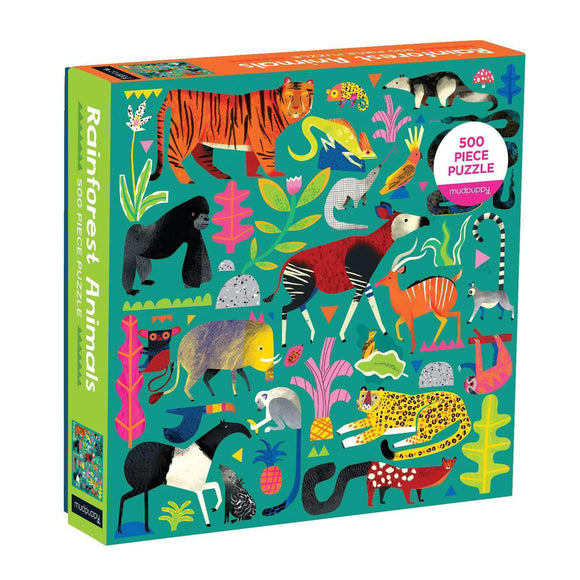 Rainforest Animals | Mudpuppy | 500 Pieces | Jigsaw Puzzle