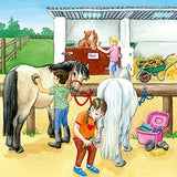 A Day At The Stables | Ravensburger | 3 X 49 Pieces | Jigsaw Puzzle