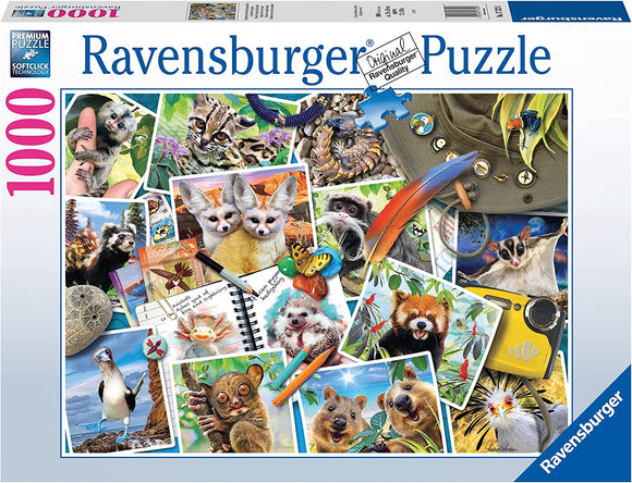 Ravensburger | A Traveler's Animal Journal | 1000 Pieces | Jigsaw Puzzle