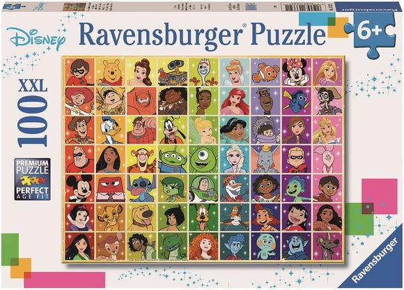 Disney Colour Palette | Disney | Ravensburger | 100 XXL Pieces | Jigsaw Puzzle