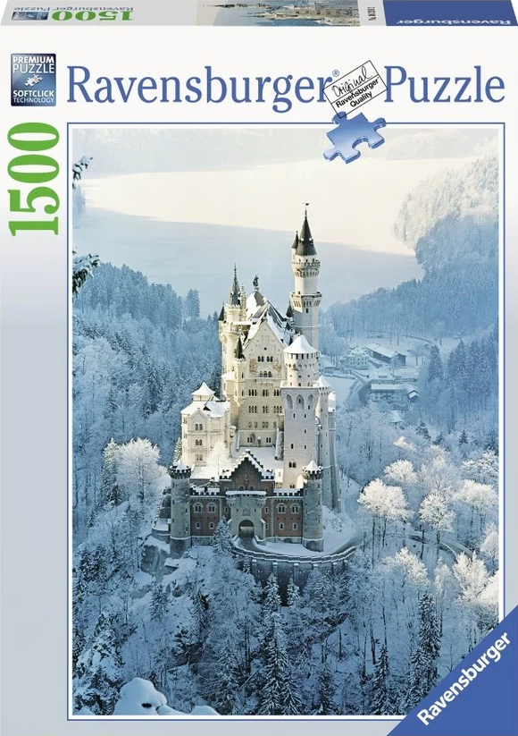 Ravensburger | Neuschwanstein Castle in Winter | 1500 Pieces | Jigsaw Puzzle